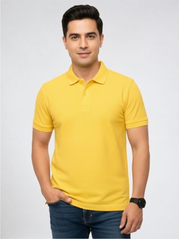 Yellow Premium Polo T-shirt for Men