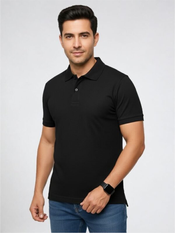Black Premium Polo T-shirt for Men
