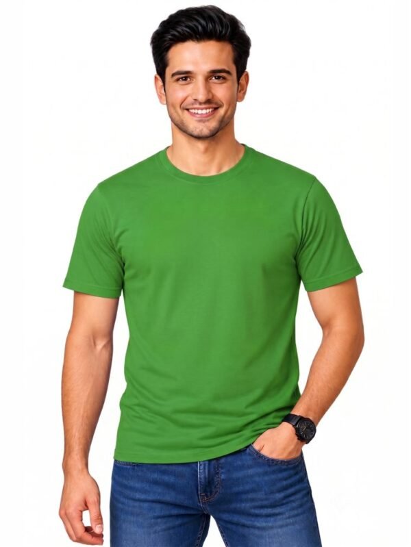 Green 100% Cotton T-shirt for Men